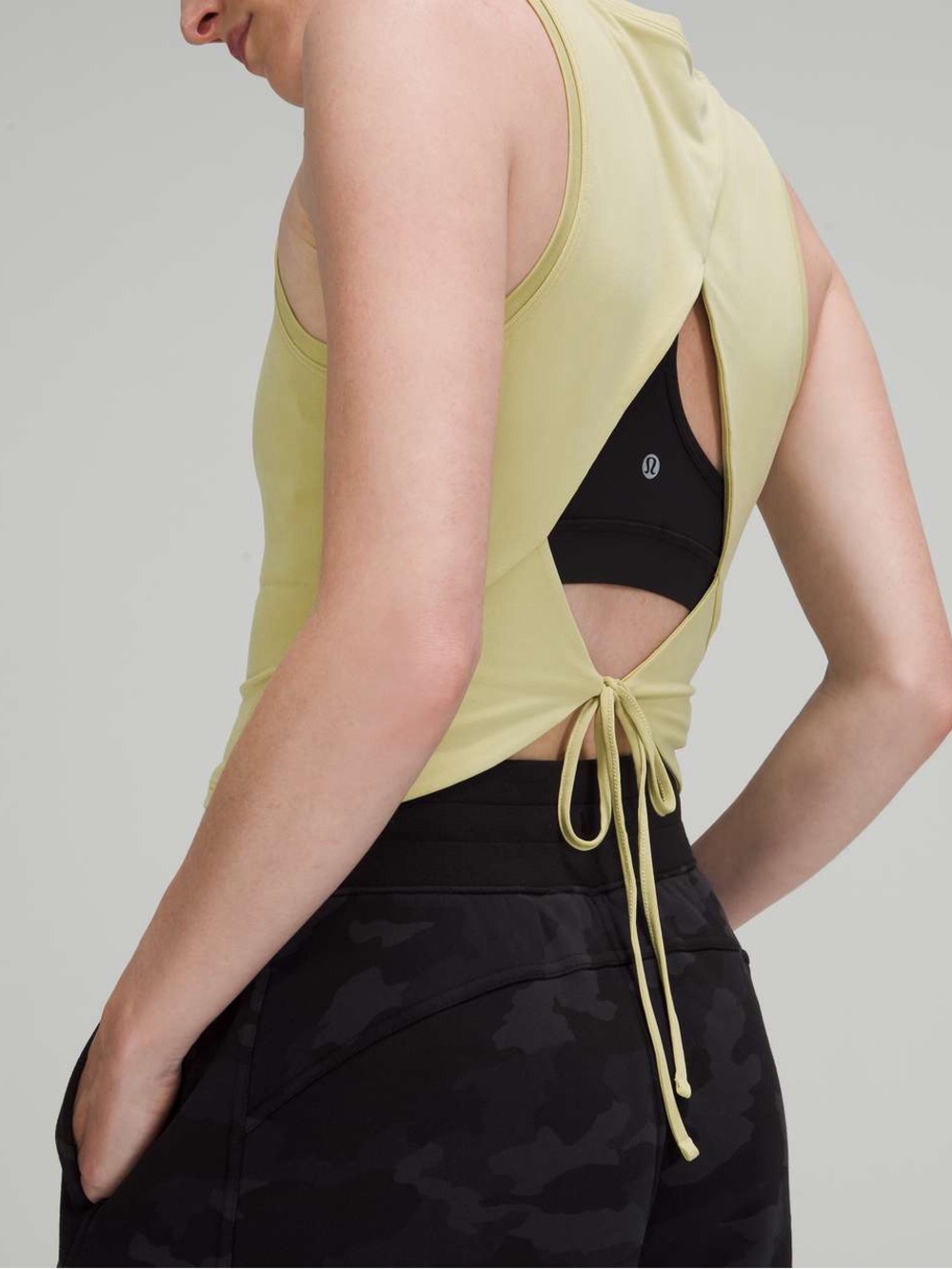 Lululemon Open Tie-Back Tank Top
Dew Green